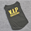 Habillement VIP noir T-shirts Habillement pour chat chien chiot caniche Teddy